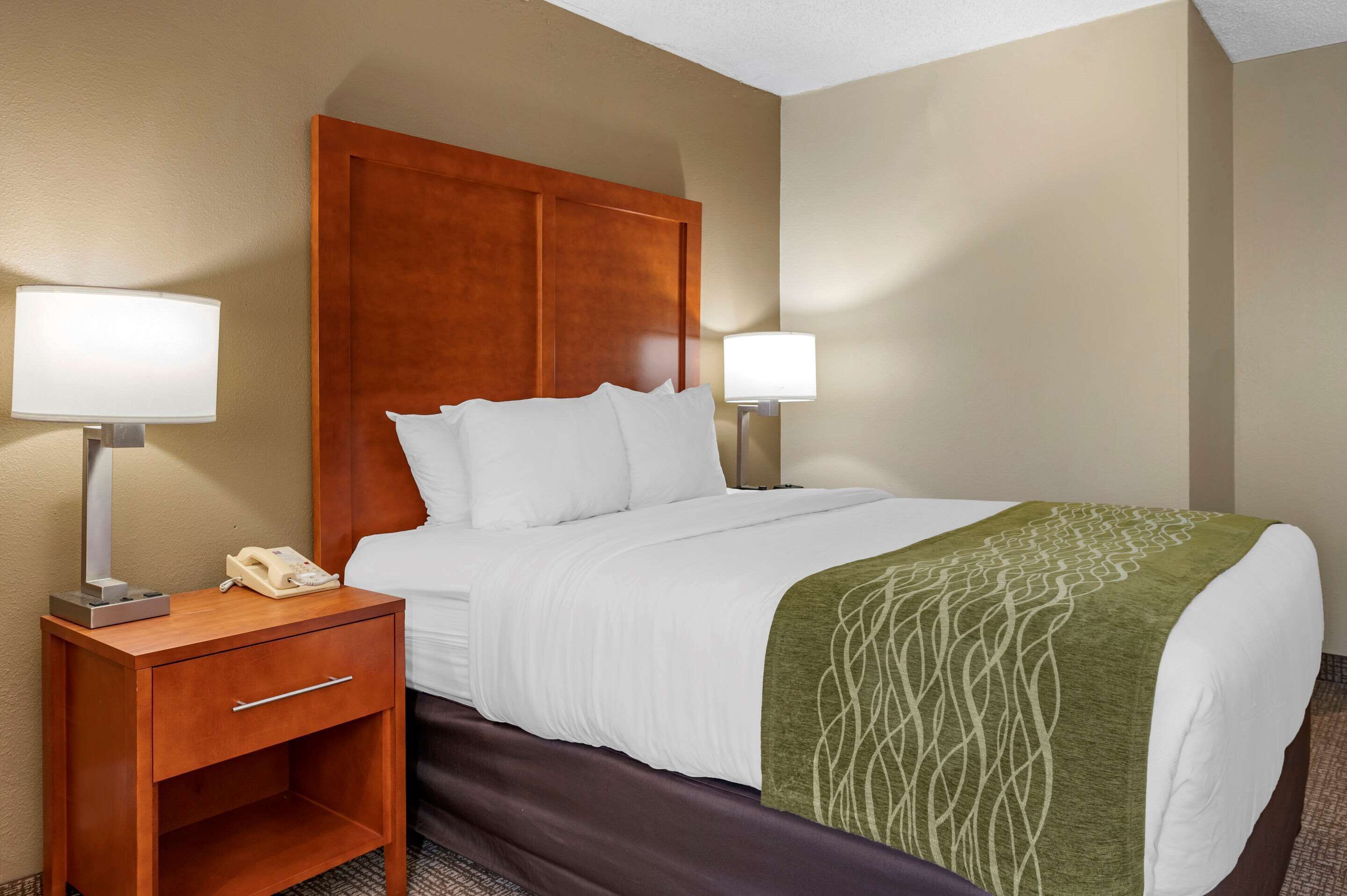 room, 1 queen bed, accessible, non smoking | hypo-allergenic bedding, desk, iron/ironing board, free cots/infant beds