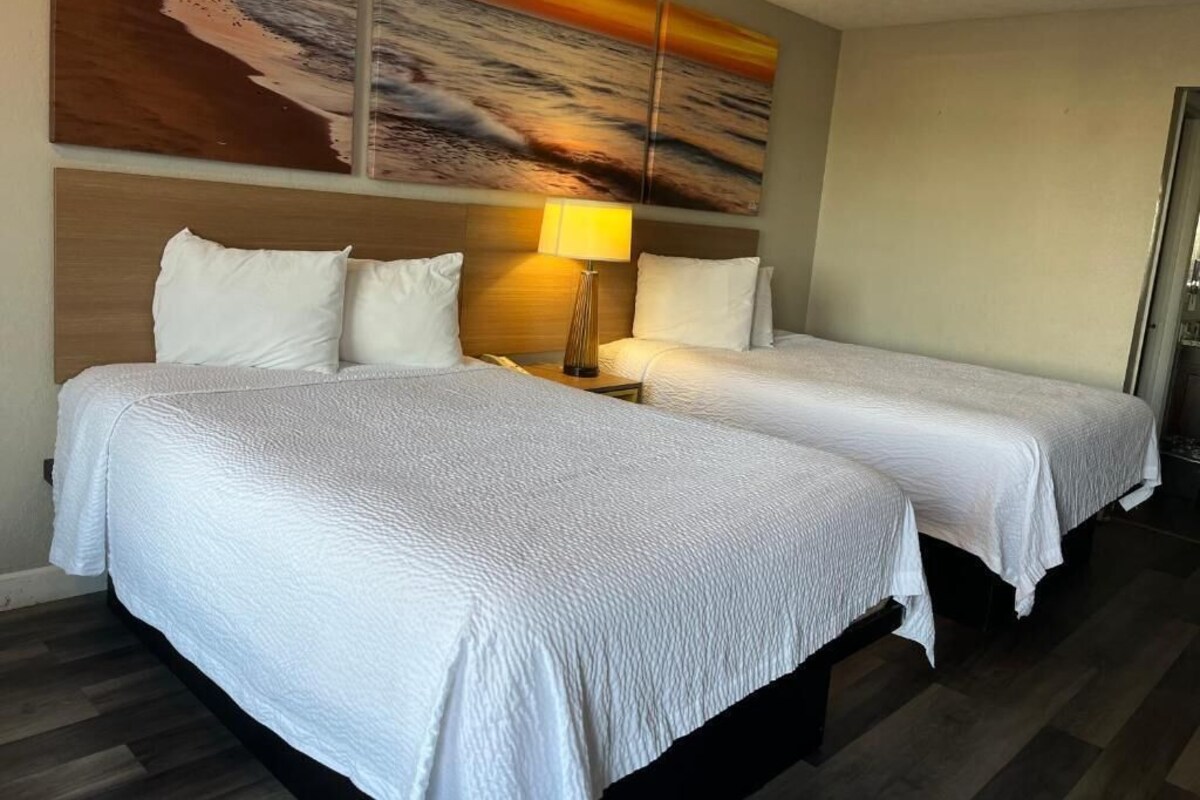 Desk, blackout curtains, iron/ironing board, free WiFi