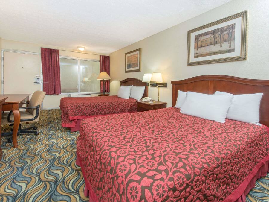 Desk, blackout drapes, iron/ironing board, free WiFi