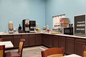 Free daily on-the-go breakfast 