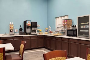 Free daily on-the-go breakfast