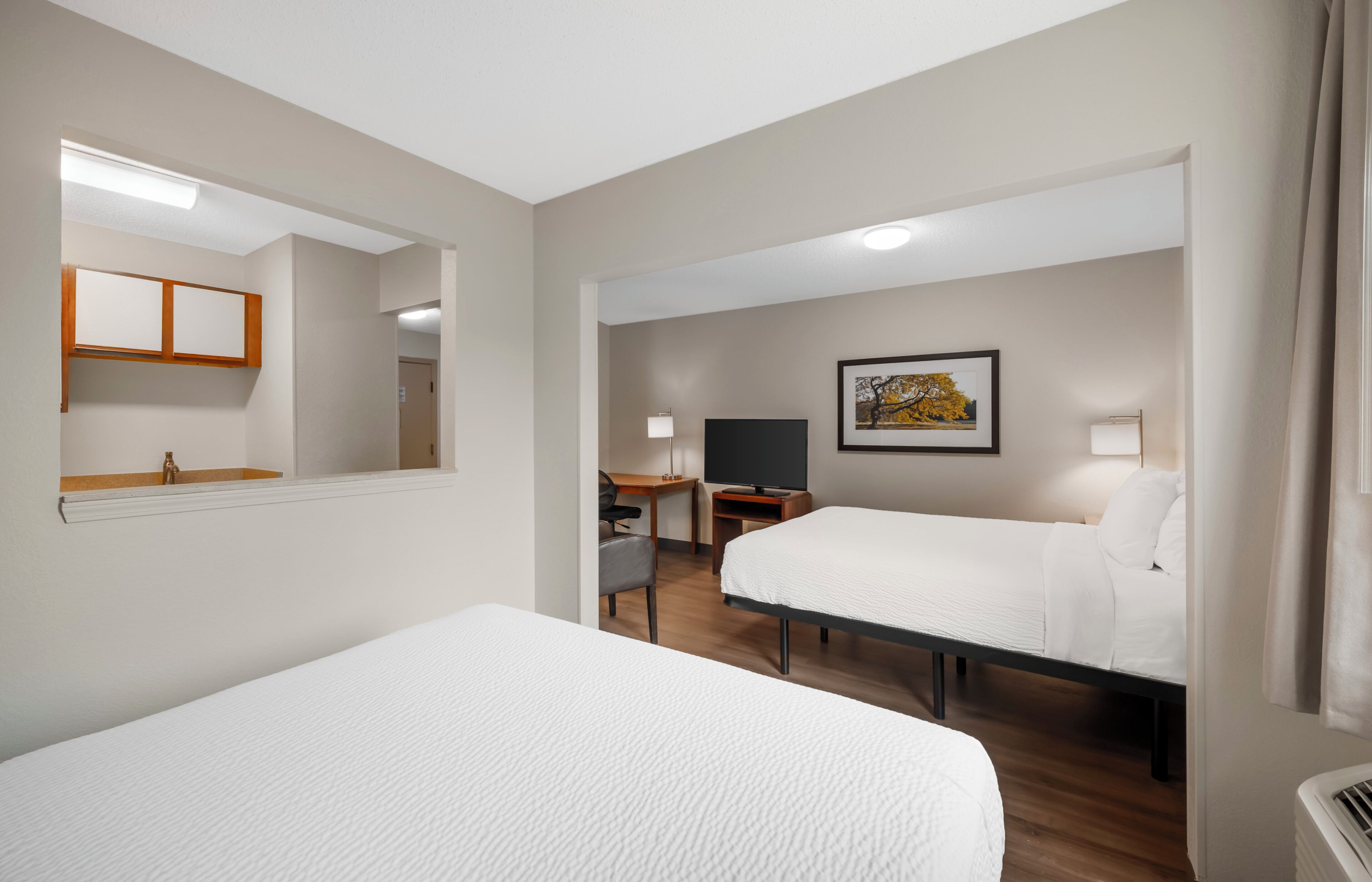 Standard Studio, 2 Queen Beds, Non Smoking | Desk, laptop workspace, iron/ironing board, free WiFi