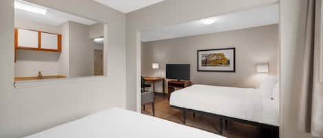 Standard Studio, 2 Queen Beds, Non Smoking | Desk, laptop workspace, iron/ironing board, free WiFi