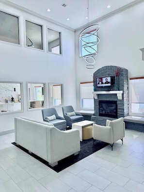 Sala de estar en el lobby