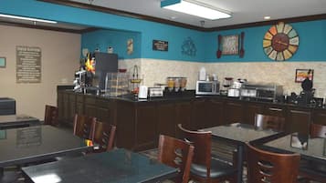 Free daily self-serve breakfast