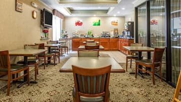 Free daily buffet breakfast