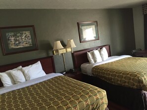 Iron/ironing board, free WiFi, alarm clocks