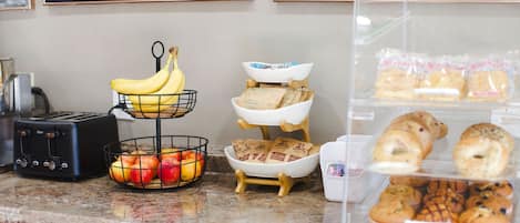 Free daily on-the-go breakfast