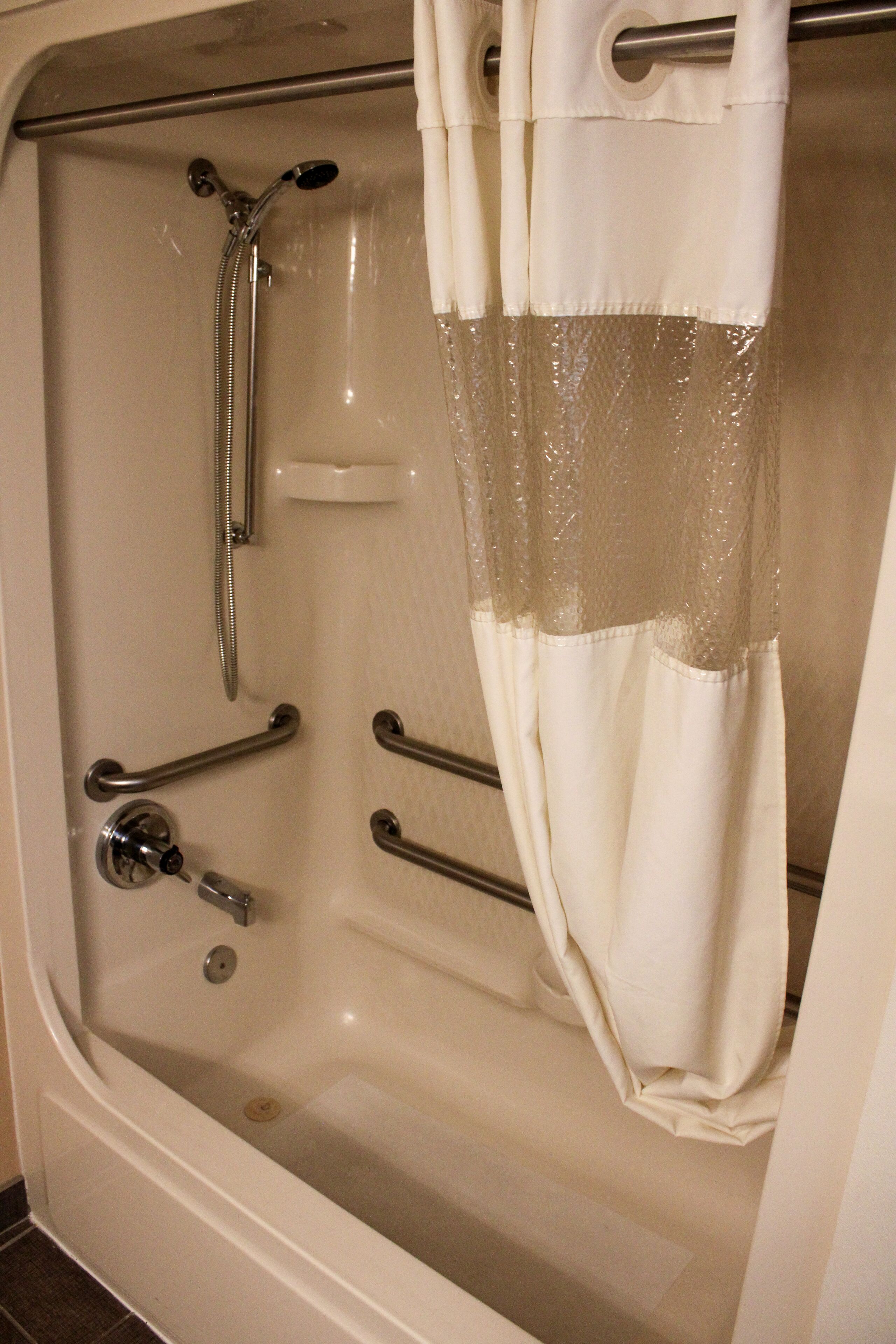 free toiletries, hair dryer, towels