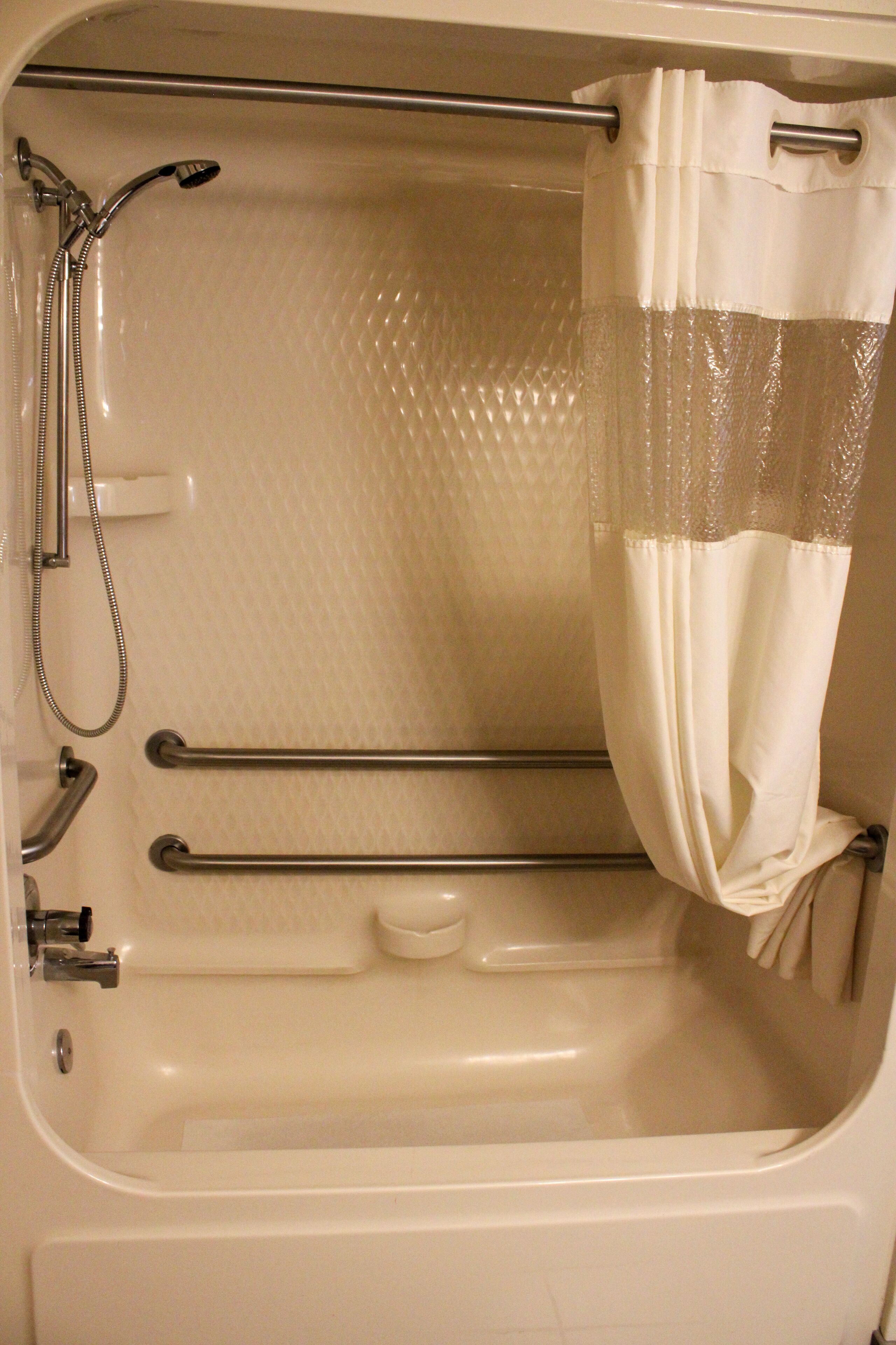 free toiletries, hair dryer, towels