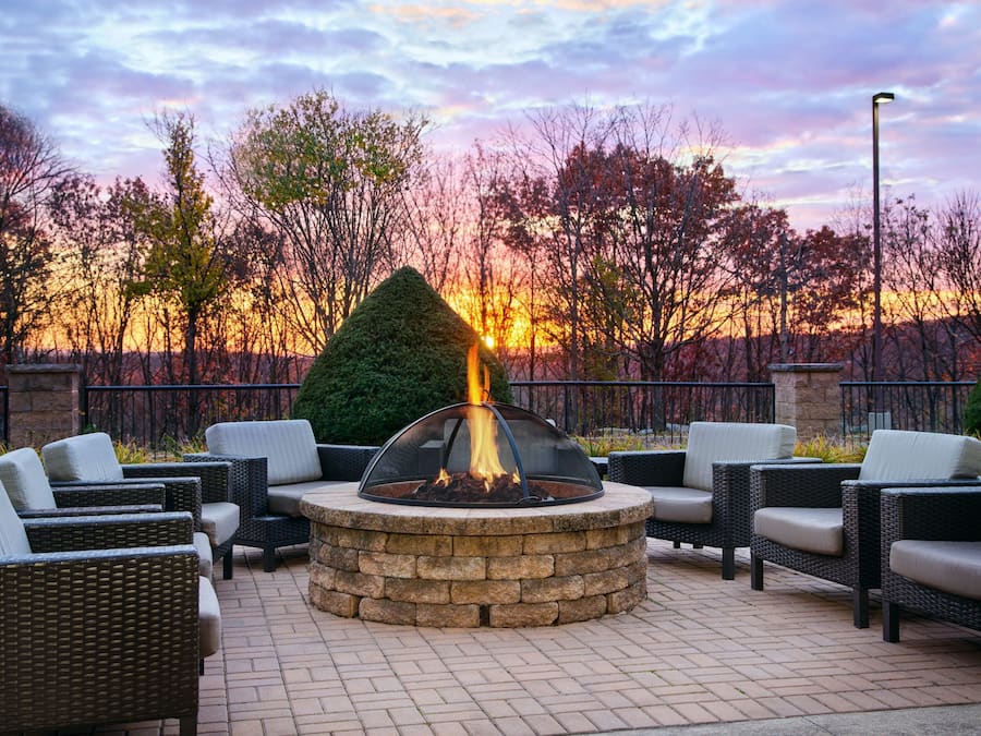 Blick von der Unterkunft