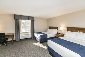 Standard Room, 2 Double Beds, Non Smoking, Refrigerator & Microwave