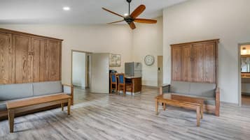 Suite, 1 King Bed, Non Smoking, Refrigerator (Queen Murphy Bed Only with Sofabed) | Laptop workspace, blackout drapes, iron/ironing board, free WiFi