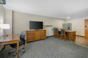 Standard Room, 1 King Bed, Accessible, Refrigerator (Larger Room) | Laptop workspace, blackout drapes, iron/ironing board, free WiFi