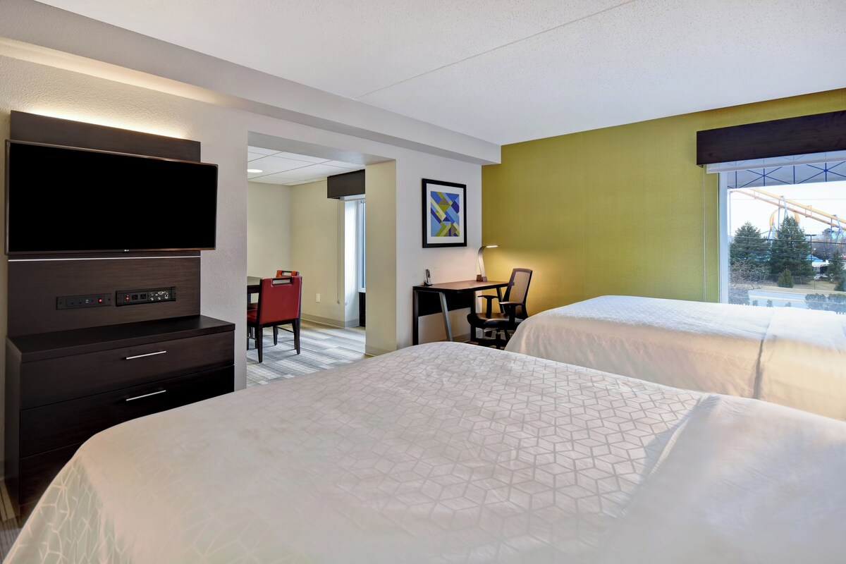 Suite, 2 grands lits, vue parc