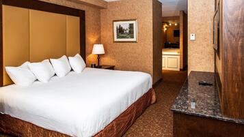 Premium bedding, pillow-top beds, desk, blackout curtains