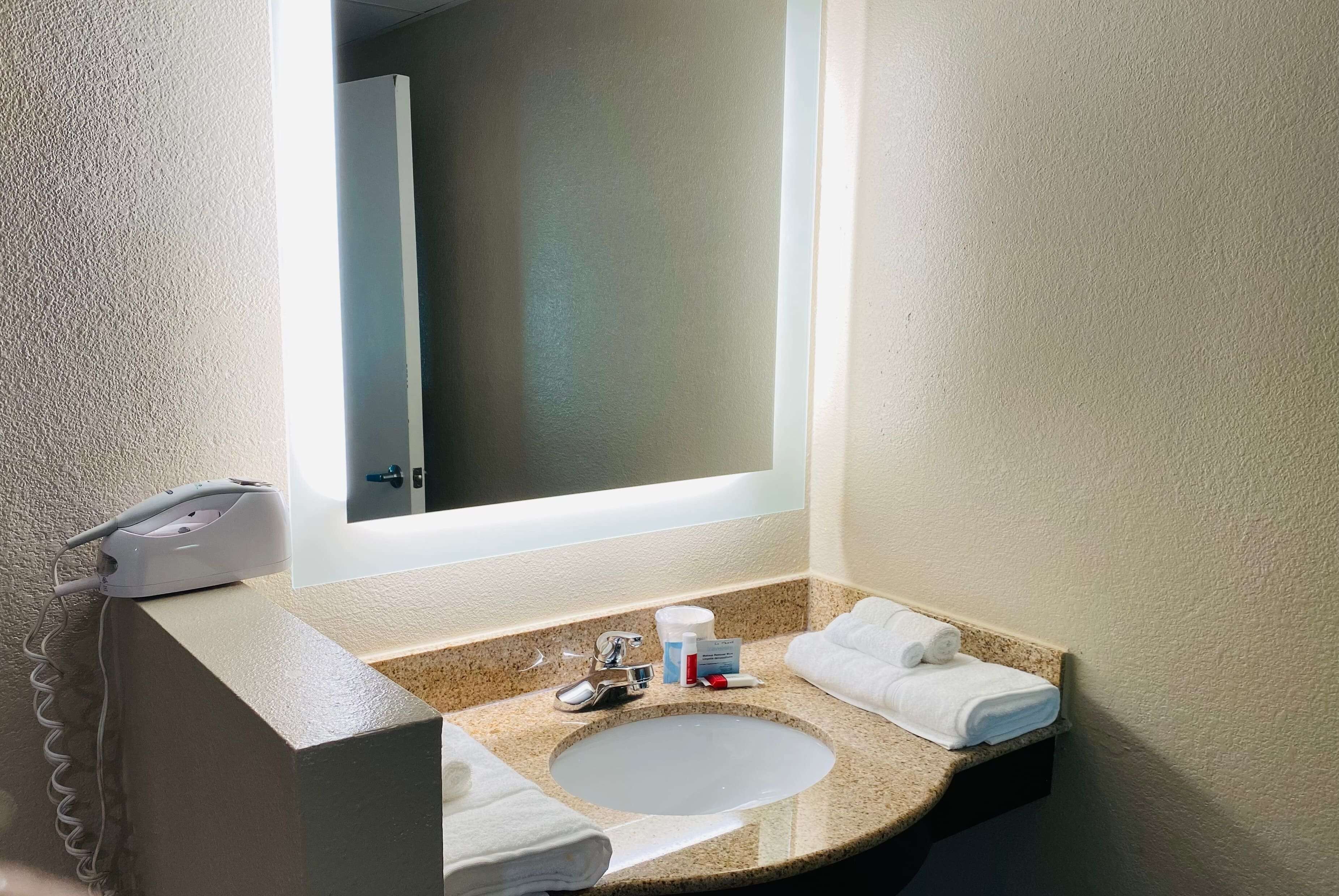 Free toiletries, hair dryer, towels, soap