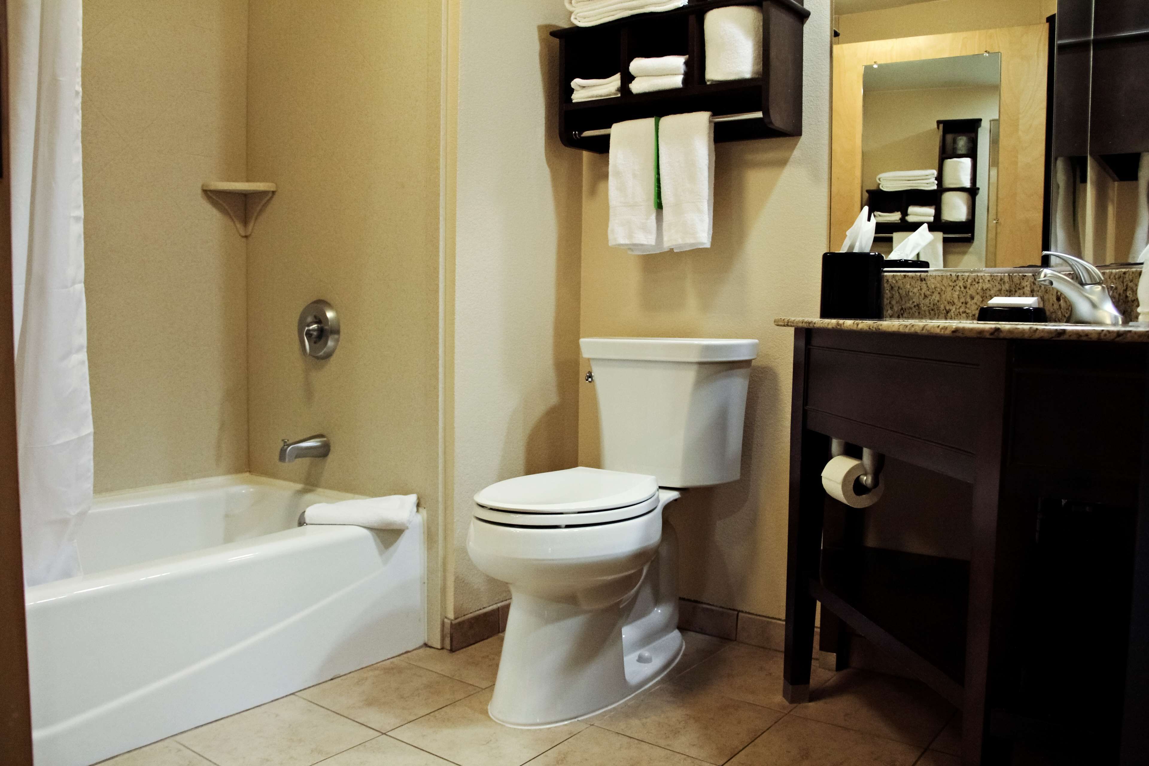 suite, multiple beds | bathroom | hair dryer, towels