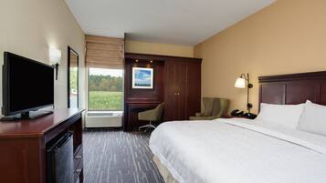 Desk, blackout curtains, iron/ironing board, free cots/infant beds