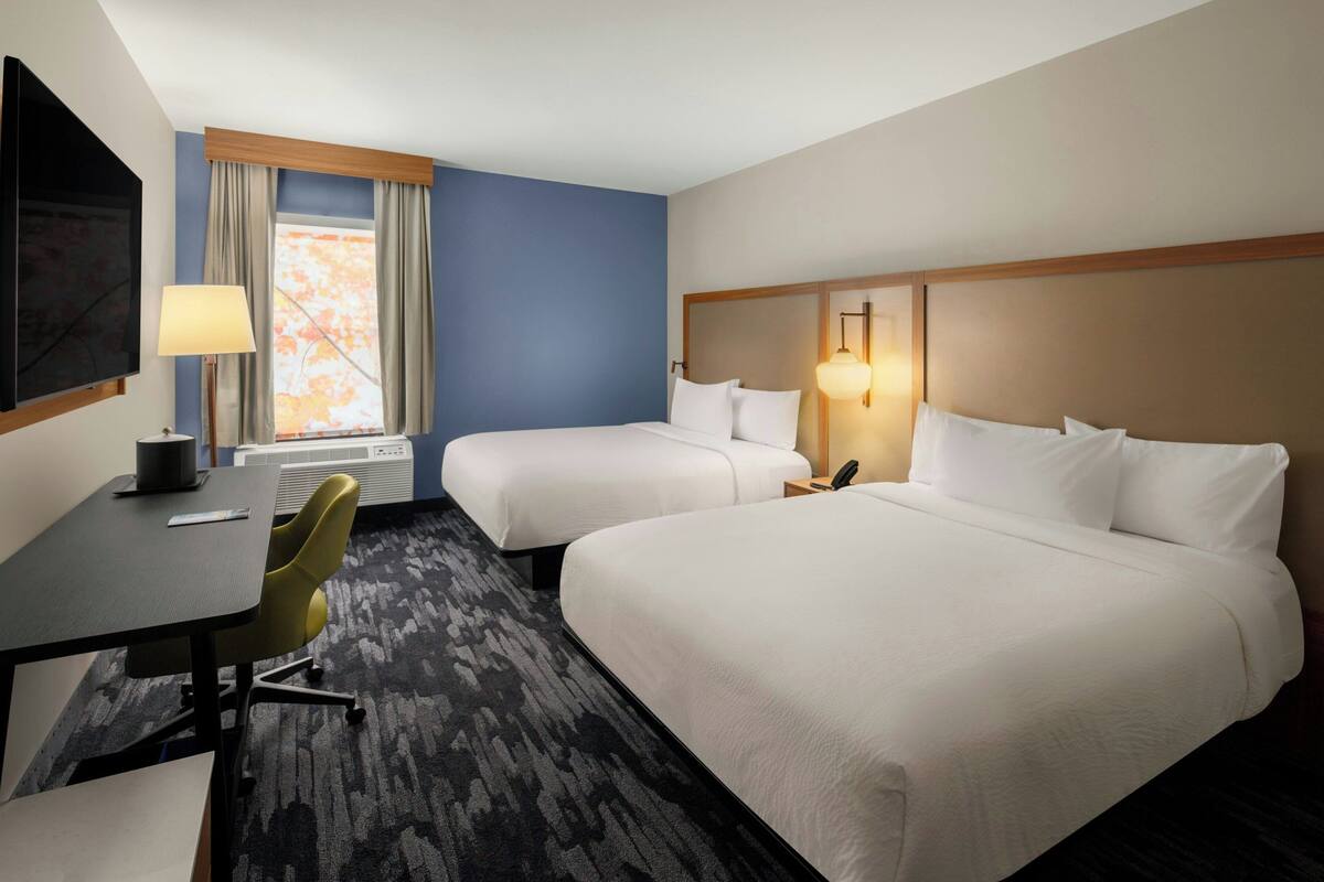 Room, 2 Queen Beds | In-room safe, desk, iron/ironing board, WiFi (free)