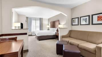 In-room safe, desk, laptop workspace, iron/ironing board