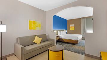 In-room safe, desk, laptop workspace, iron/ironing board