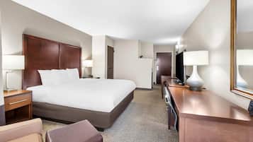 In-room safe, desk, laptop workspace, iron/ironing board