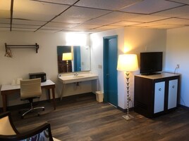 Standard Room, 2 Double Beds, Smoking | Desk, iron/ironing board, free WiFi, bed sheets