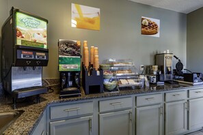 Free daily on-the-go breakfast 