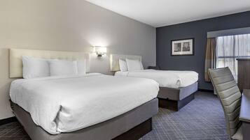 Pillow-top beds, desk, iron/ironing board, free cots/infant beds