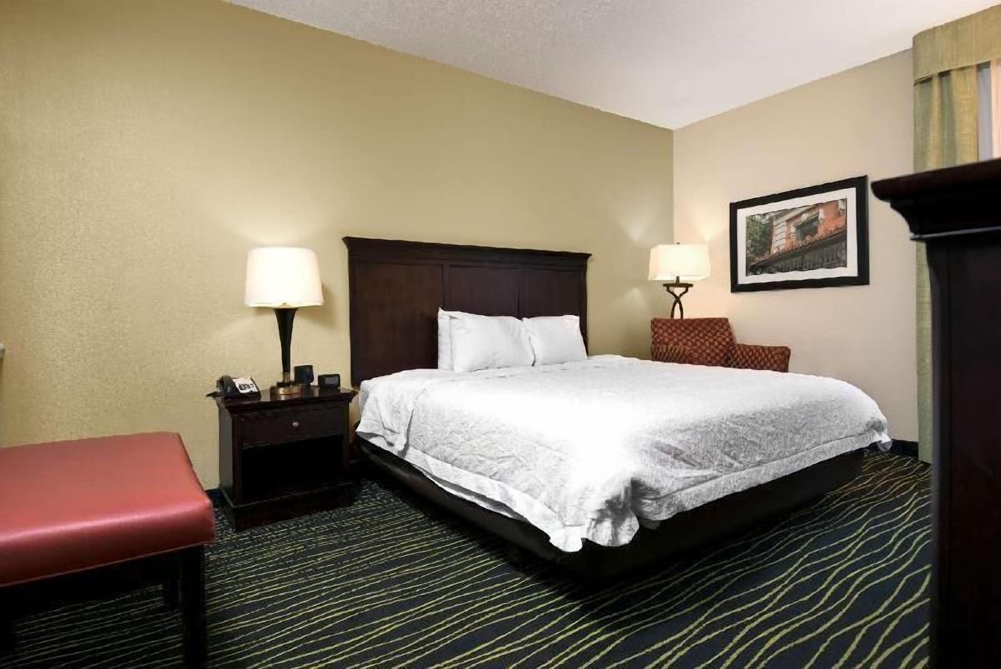 Egyptian cotton sheets, premium bedding, down comforters, in-room safe