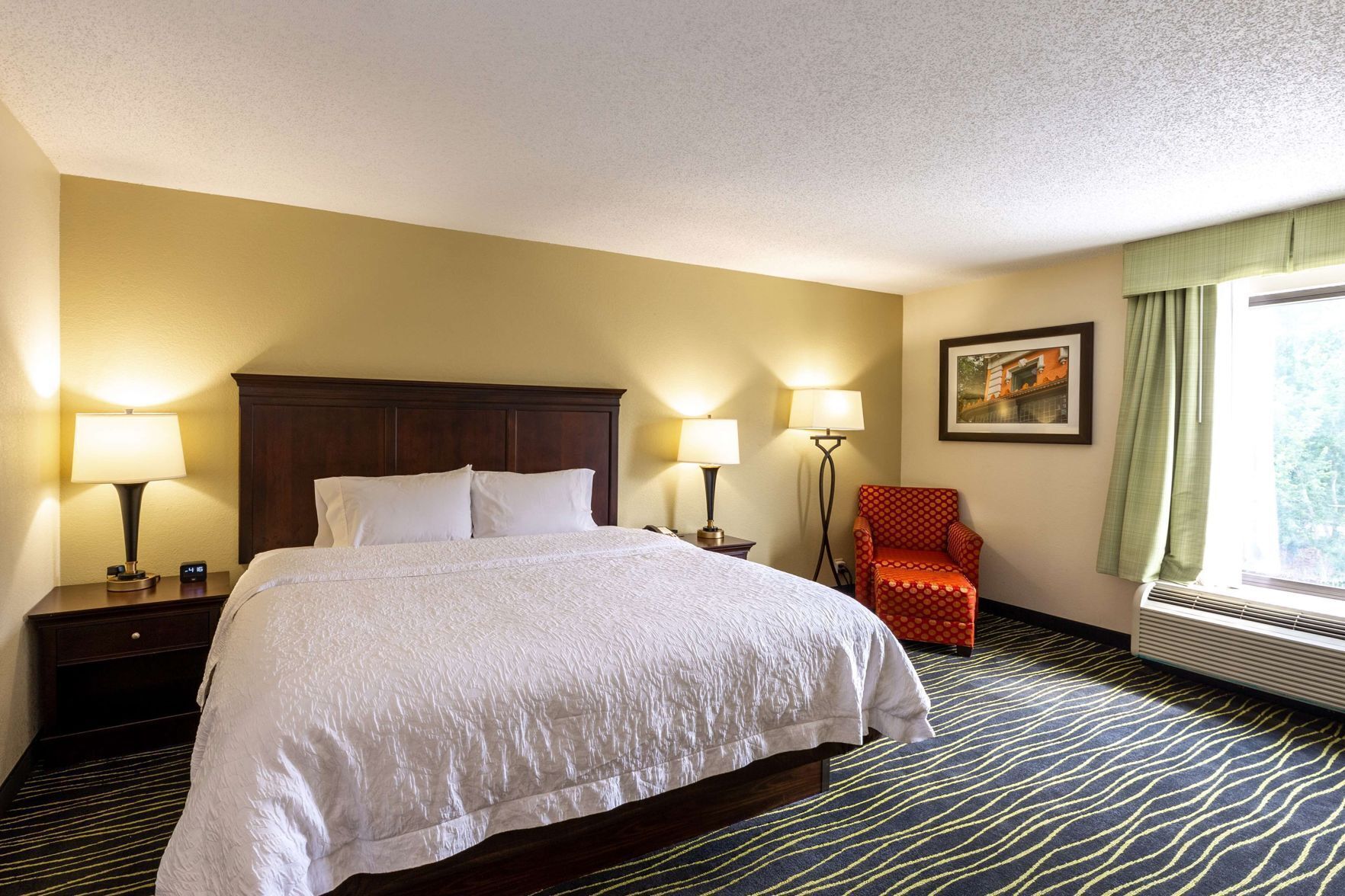 Egyptian cotton sheets, premium bedding, down comforters, in-room safe