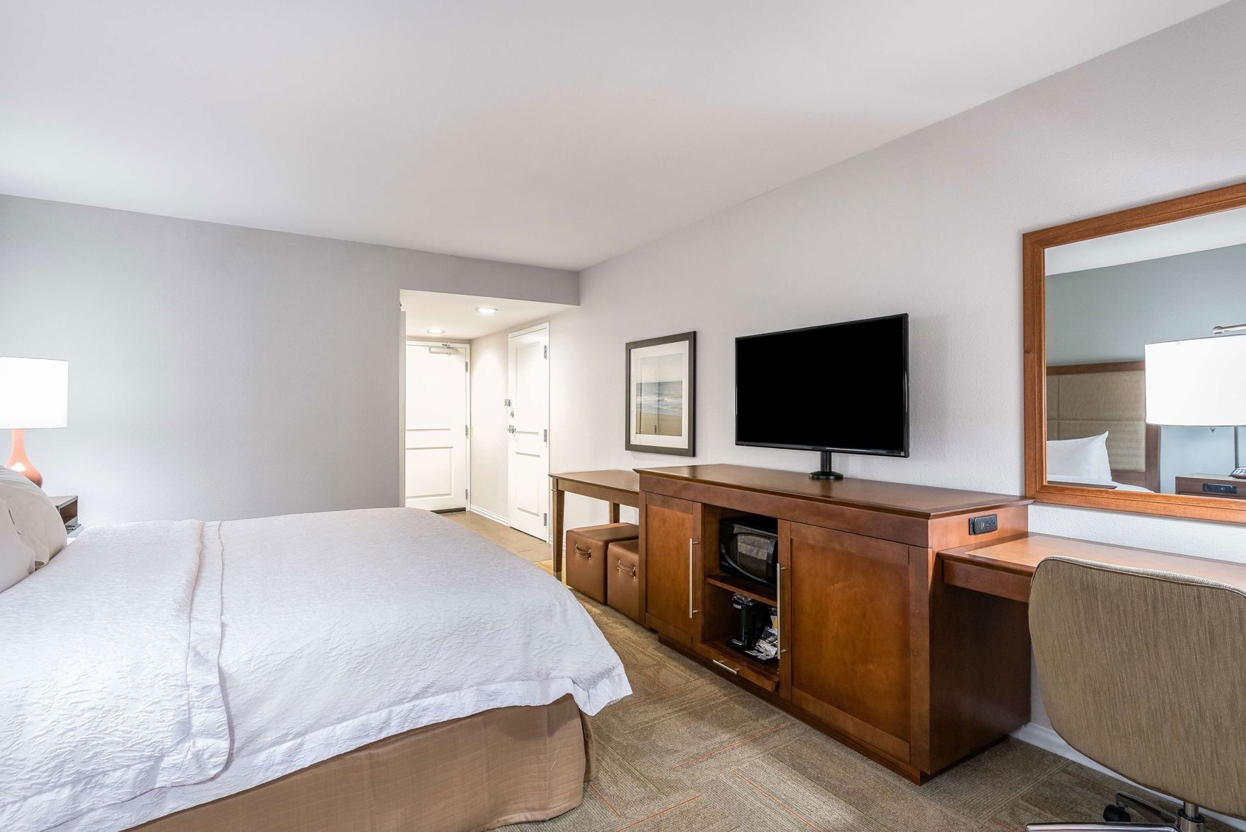 In-room safe, desk, iron/ironing board, free cribs/infant beds