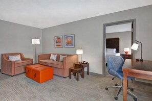 Suite, 1 King Bed, Non Smoking | Living area | LED TV