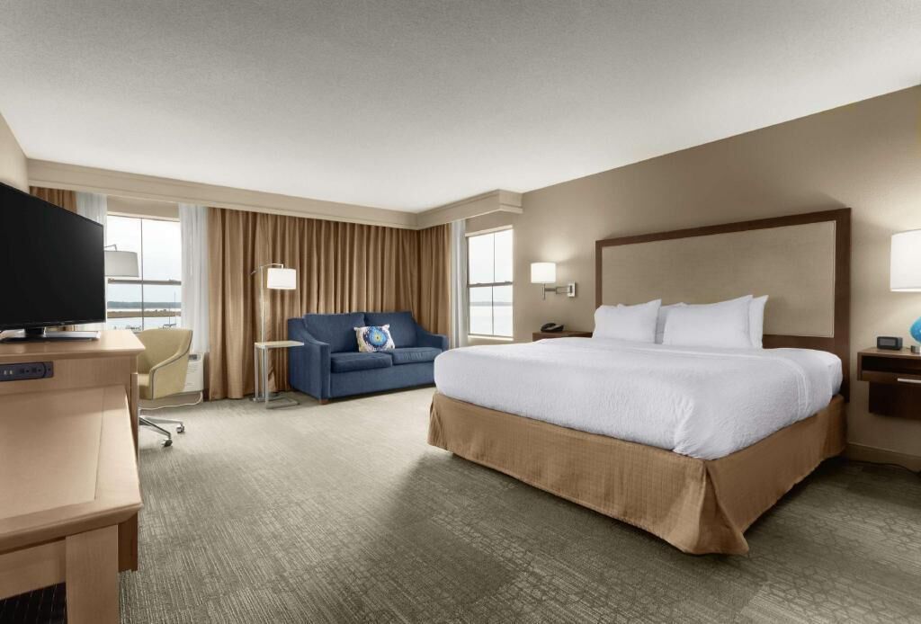 In-room safe, desk, laptop workspace, iron/ironing board