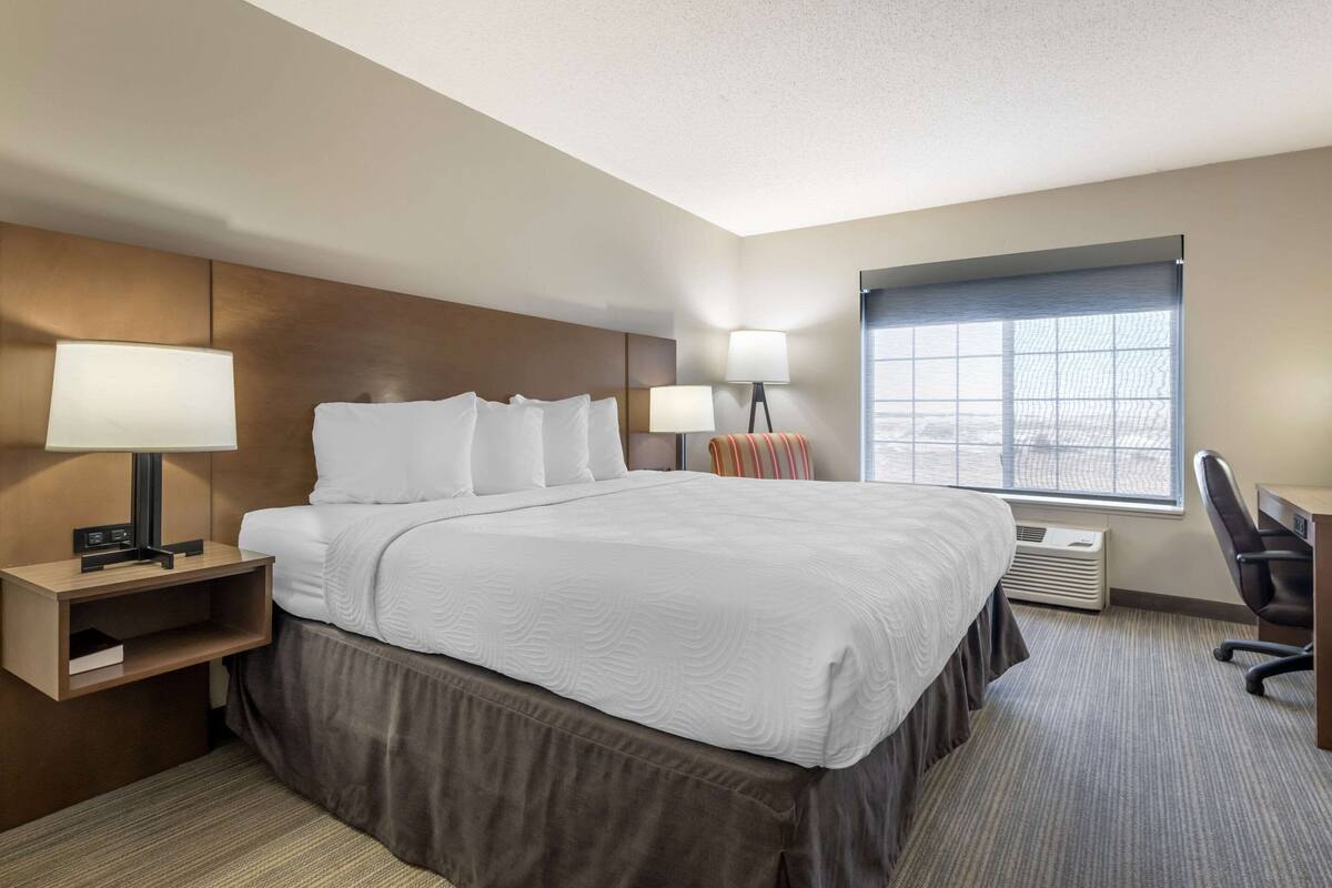 Chambre, 1 très grand lit, non-fumeur | Bureau, rideaux d’obscurcissement, fer et planche à repasser