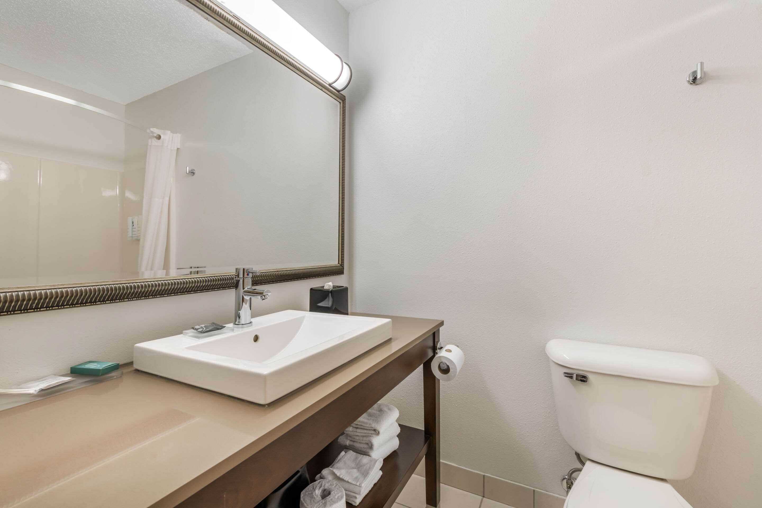 1 bedroom, desk, blackout curtains, iron/ironing board