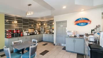 Free daily on-the-go breakfast