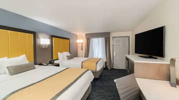 Room, 2 Queen Beds, Non Smoking | Iron/ironing board, free cribs/infant beds, free WiFi, bed sheets