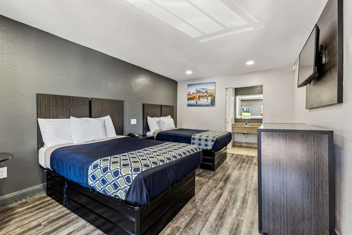 Individually furnished, blackout drapes, free WiFi, bed sheets