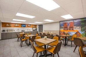 Free daily self-service breakfast 