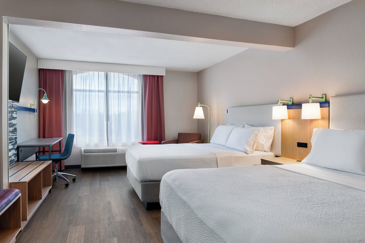 Standard Room, 2 Queen Beds | Down comforters, in-room safe, desk, blackout drapes