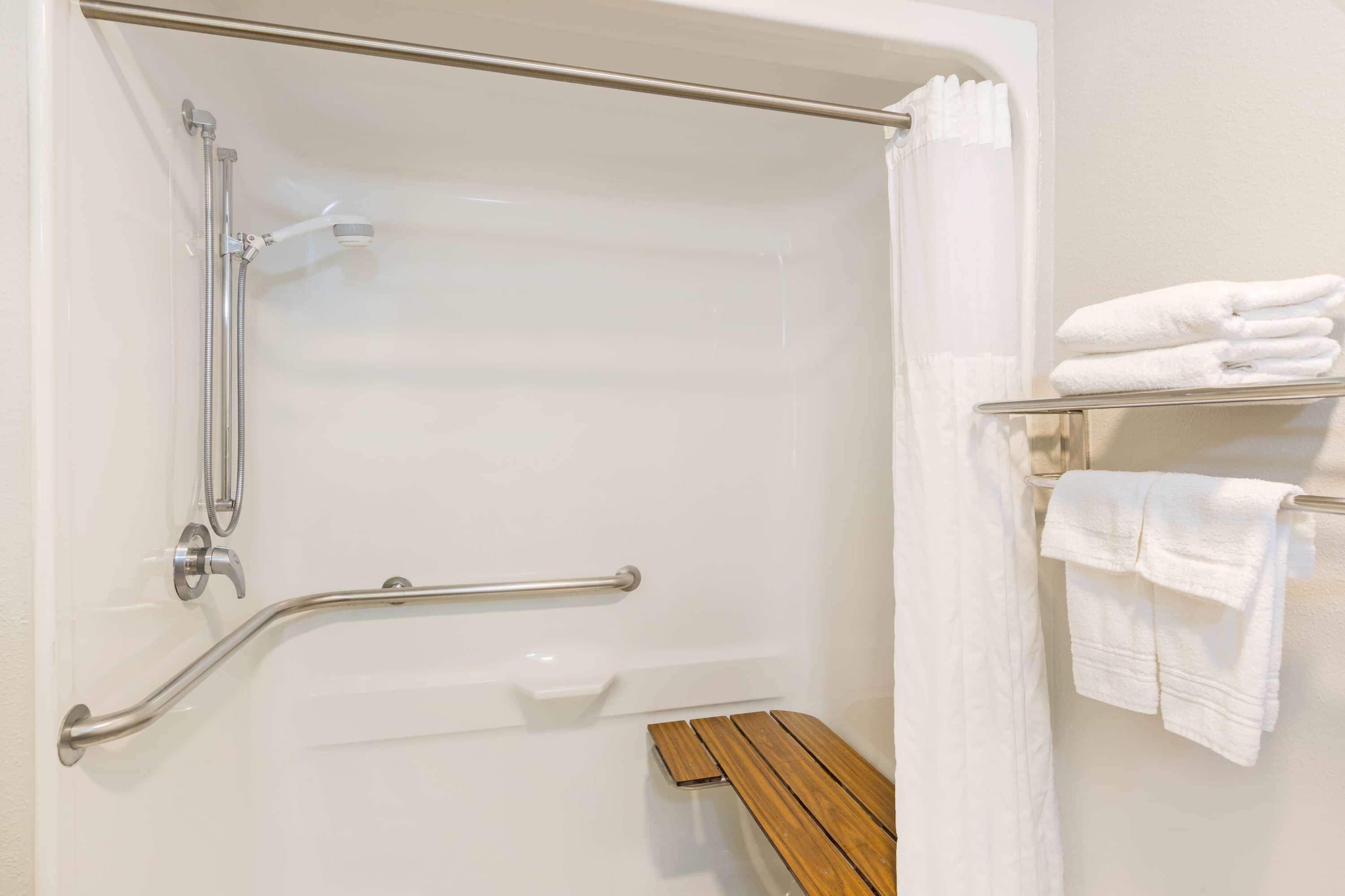 room, 1 king bed | bathroom shower