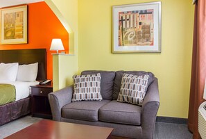 Habitación estándar, 1 cama King size, para no fumadores | Escritorio, tabla de planchar con plancha, wifi gratis y ropa de cama 