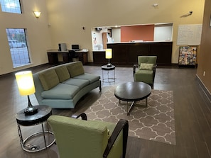 Sitteområde i lobbyen