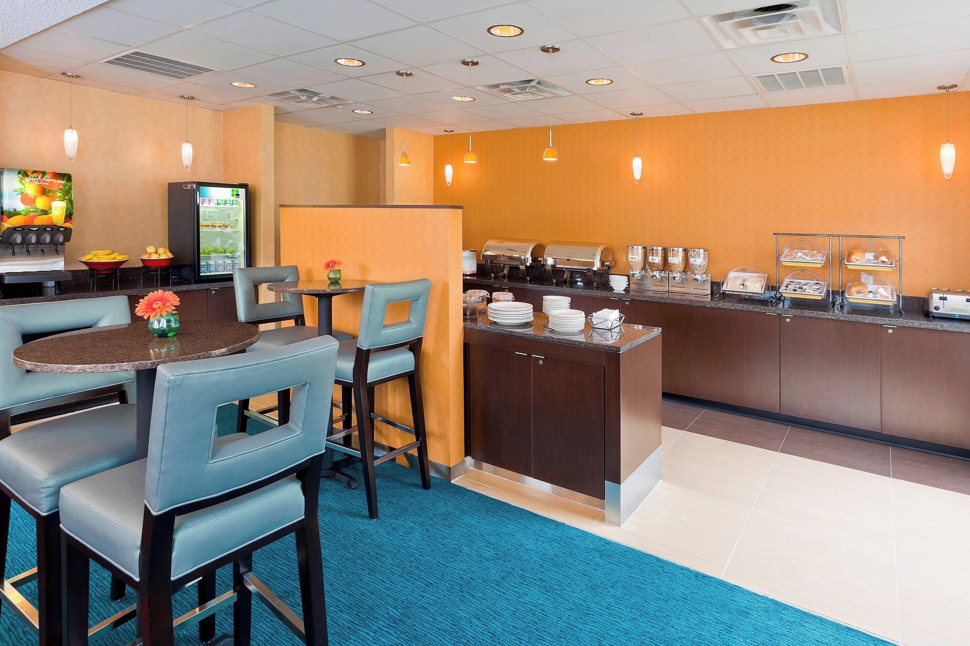 free daily self-service breakfast