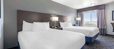 In-room safe, desk, laptop workspace, iron/ironing board