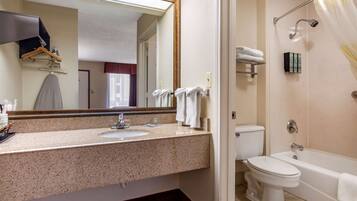 Free toiletries, hair dryer, towels