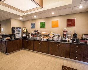 Free daily buffet breakfast