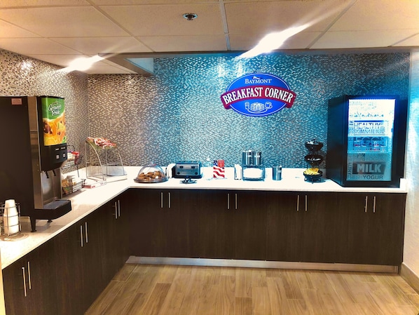 Café da manhã continental grátis